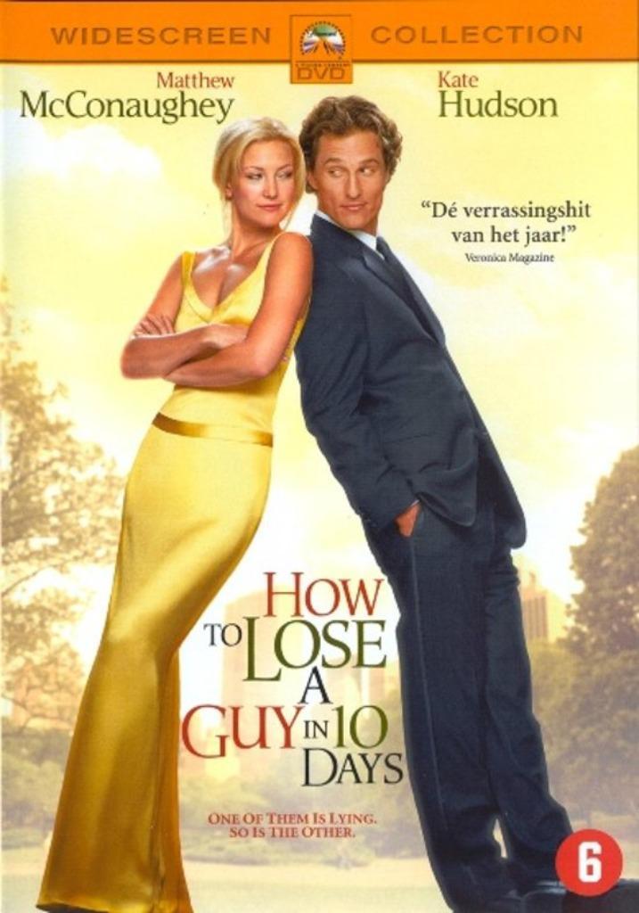 How to lose a guy in 10 day's, Cd's en Dvd's, Dvd's | Komedie, Zo goed als nieuw, Romantische komedie, Alle leeftijden, Ophalen