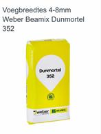 4 Zakken Weber Beamix Dunmortel Antraciet, Doe-het-zelf en Verbouw, Metselstenen, Ophalen of Verzenden, Nieuw, Overige typen
