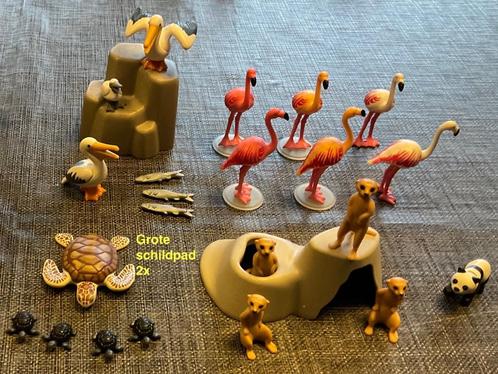 Playmobil Dieren..... Stokstaartjes Flamingo en meer, Kinderen en Baby's, Speelgoed | Playmobil, Zo goed als nieuw, Los playmobil