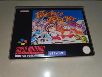 Pocky & Rocky SNES Game Case cover beschikbaar voor biedingen