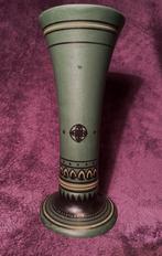 Antieke groene plateel vaas ontwerp , Bert Nienhuis ?, Antiek en Kunst, Antiek | Keramiek en Aardewerk, Verzenden