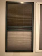 Lichtdoorlatend plissegordijn bruin en hor in 1, 55x98cm, Bruin, Zo goed als nieuw, Minder dan 100 cm, 50 tot 100 cm