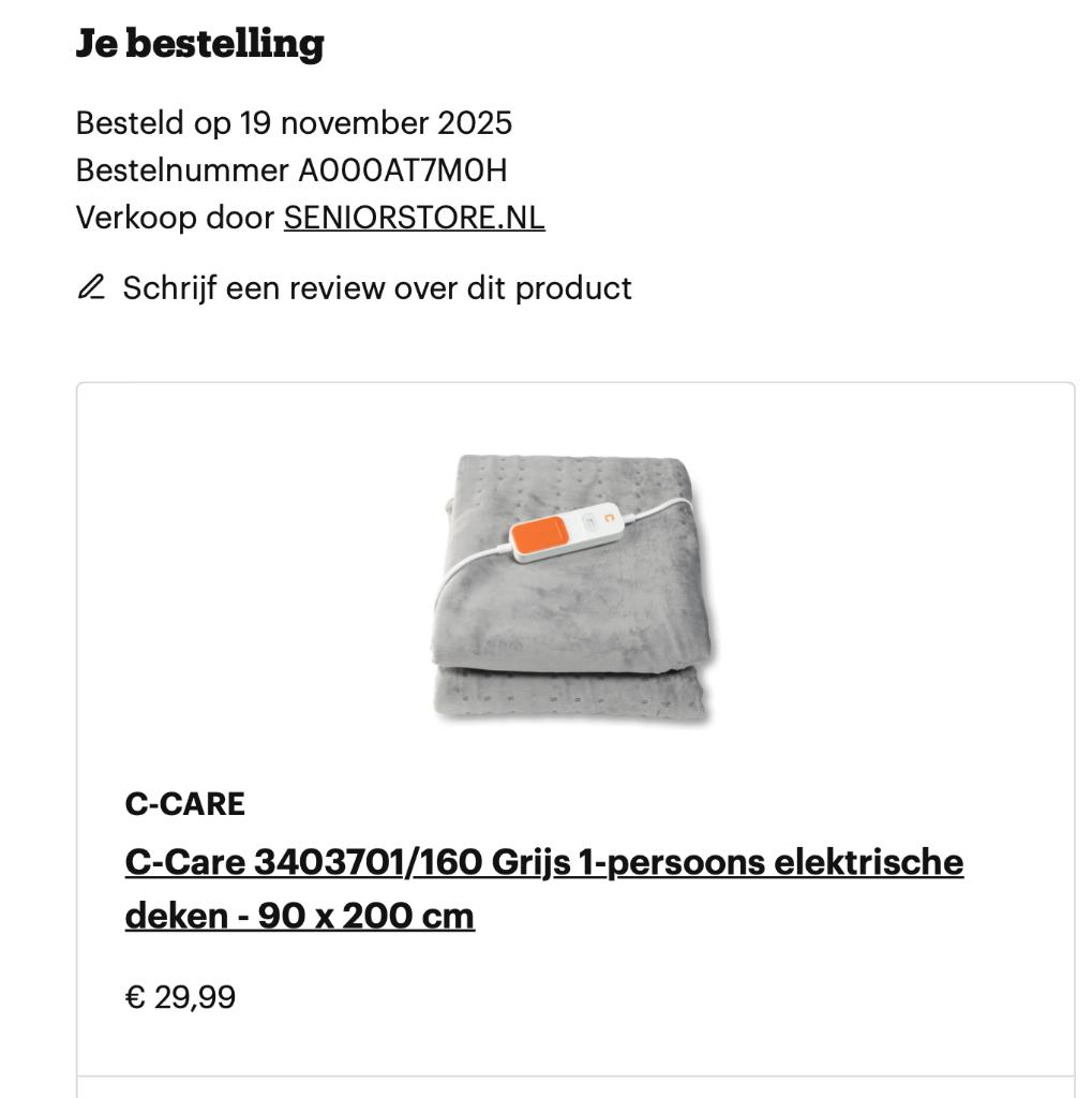 warmtedeken, Ophalen of Verzenden, Nieuw