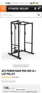 ATX power rack 510 met lat pulley, dips en safety bars, Sport en Fitness, Ophalen, Zo goed als nieuw, Benen, Overige typen