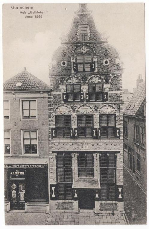 B25087 Gorinchem huis Bethlehem, Verzamelen, Ansichtkaarten | Nederland, Ongelopen, Zuid-Holland, Voor 1920, Verzenden