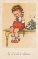 JONGEN TELEFOON RIJM JAREN 60 MOOIE OUDE KAART KJ601, Verzamelen, Ophalen of Verzenden, 1960 tot 1980, Gelopen, Kinderen