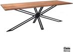 Eettafel Yana rechthoek mango naturel 6 maten leverbaar| Web, Modern design, Nieuw, Vijf personen of meer, Metaal