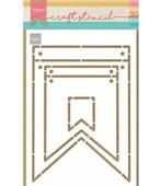 stencil banners, Hobby en Vrije tijd, Scrapbooking, Verzenden, Nieuw, Frame of Mal, Overige merken
