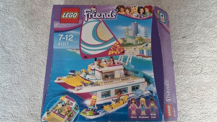 Lego Friends 41317 Zonnekataamaran 100% compleet met doos, Kinderen en Baby's, Speelgoed | Duplo en Lego, Zo goed als nieuw, Lego