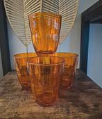 4 vintage Bormioli glazen Oranje, Verzamelen, Glas en Borrelglaasjes, Ophalen of Verzenden, Zo goed als nieuw, Overige typen