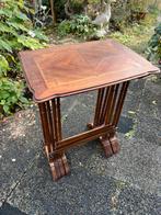 4 oude aparte bijzettafels!, Huis en Inrichting, Ophalen, Gebruikt, 60 cm of meer, Rechthoekig