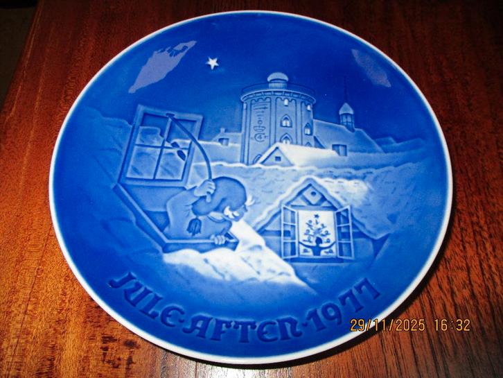 B&G - JULE-AFTEN 1977 - porselein - Copenhagen - Denemarken, Huis en Inrichting, Woonaccessoires | Wanddecoraties, Zo goed als nieuw