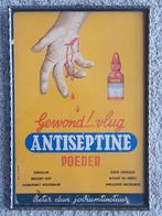 Oude reclame antiseptine poeder reclamebord, Ophalen of Verzenden, Zo goed als nieuw