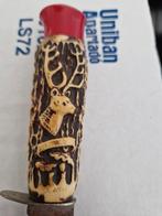 Antieke mes/Dolk met Hertsbeen Handvat, Antiek en Kunst, Ophalen of Verzenden