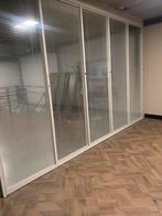 2 kantoor kozijnen / kozijn met jaloezie / Divider, Doe-het-zelf en Verbouw, Kozijnen en Schuifpuien, Ophalen of Verzenden, Zo goed als nieuw