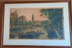 Gravure cornelis brandenburg 40x70 met lijst, Antiek en Kunst, Ophalen of Verzenden