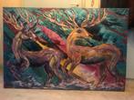 Schilderij Fernanda Laas Vintage Acryl verf., Ophalen
