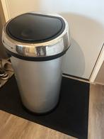 Brabantia touch bin 60L - steel, Huis en Inrichting, Gebruikt, 50 tot 75 cm, 40 liter of meer, Ophalen of Verzenden