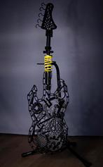 Metalen Gitaar Kunstwerk, Ophalen of Verzenden