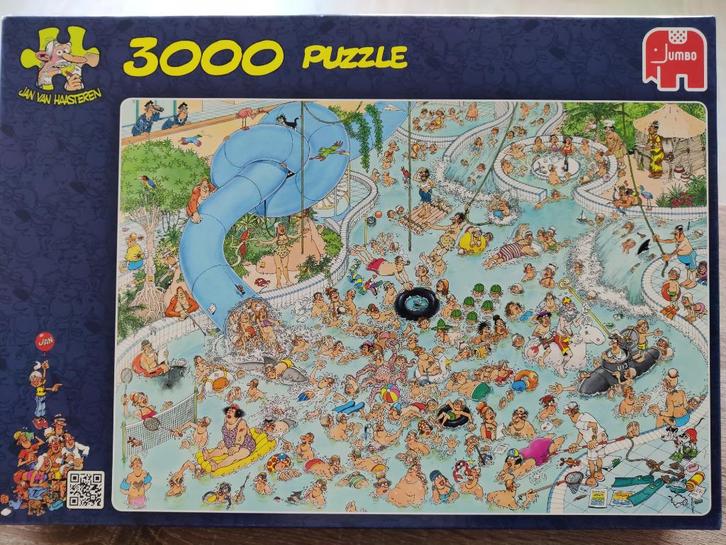 Jan van Haasteren Tropisch Zwemparadijs 3000 stukjes, Hobby en Vrije tijd, Denksport en Puzzels, Zo goed als nieuw, Legpuzzel
