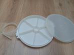 Tupperware - tapas of borrelschaal - vershoudbak, Ophalen of Verzenden, Zo goed als nieuw, Wit, Bak of Kom