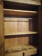 Antieke linnenkast kledingkast eikenhout, Ophalen, Met deur(en), 100 tot 150 cm, Vintage, antiek