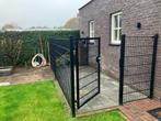 Dubbelstaafmat hondenren incl poort, Tuin en Terras, Ophalen, Zo goed als nieuw, IJzer, Dubbelstaafmat hekwerk