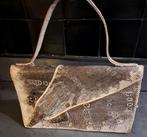 Antieke hagedis handtas Indonesië, Ophalen of Verzenden, Wit, Handtas