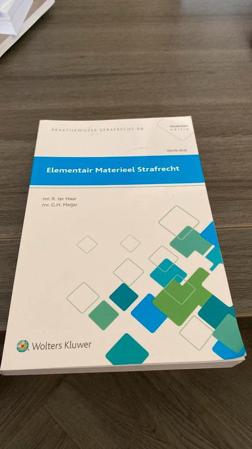 G.H. Meijer - Elementair materieel strafrecht, Boeken, Wetenschap, Zo goed als nieuw, Ophalen of Verzenden
