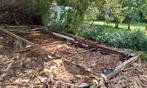 Stacaravan onderstel staal ong 8x3,5m, Ophalen, Gebruikt