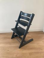 Stokke tripp trapp kinderstoel tripptrapp mat zwart, Kinderen en Baby's, Kinderstoelen, Ophalen, Zo goed als nieuw, Meegroeistoel