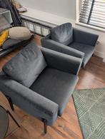 IKEA Koarp Donker-Blauw x2, Huis en Inrichting, Fauteuils, 75 tot 100 cm, Ophalen of Verzenden, Zo goed als nieuw, Metaal