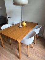 Witte eetkamer kuipstoel 4 stuks, Ophalen, Zo goed als nieuw, Wit