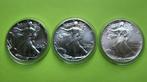 American Eagle 1989, 1990 en 1995, Verzenden, Zilver