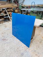 Glas met blauwe coating 110 x 110 cm, 8 mm dik. 4 stuks., Doe-het-zelf en Verbouw, Glas en Ramen, Ophalen