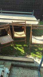 klap stoelen,terras stoelen ,vintage terras stoelen, Niet ingevuld, Gebruikt, Niet ingevuld, Meubilair