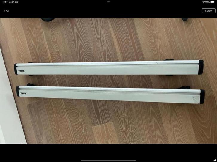 Dakdragers thule wingbar, Auto diversen, Dakdragers, Zo goed als nieuw, Ophalen