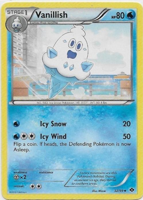 Next Destinies,  Vanillish [uncommon] 32/99, Hobby en Vrije tijd, Verzamelkaartspellen | Pokémon, Nieuw, Losse kaart, Verzenden