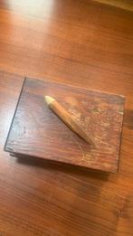 Antiek houten sigarendoosje, Ophalen of Verzenden