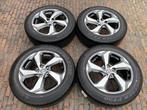 18” Toyota RAV4 velgen + tpms + 225/60 R18 Dunlop 7-8 mm, 18 inch, Banden en Velgen, Nieuw, Ophalen of Verzenden
