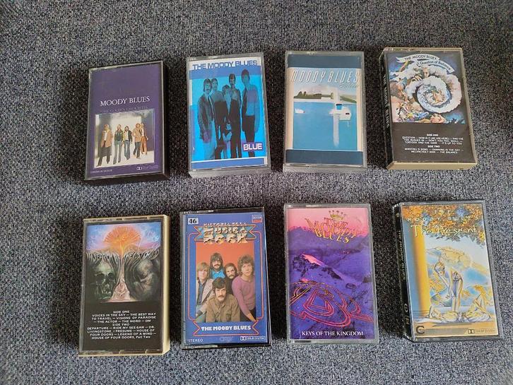 Moody Blues muziek cassette ,8 stuks , A Question of Balance, Cd's en Dvd's, Cassettebandjes, Gebruikt, Pop, 2 t/m 25 bandjes