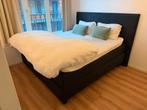 Kingsize Boxspring 180 x 200 | 3-laags, Ophalen, Zwart, Tweepersoons, Zo goed als nieuw