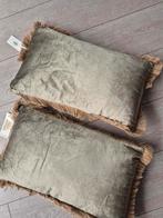 2 x kussen Goround groen met franjes voor 35,00, Verzenden, Nieuw, Groen, Vierkant