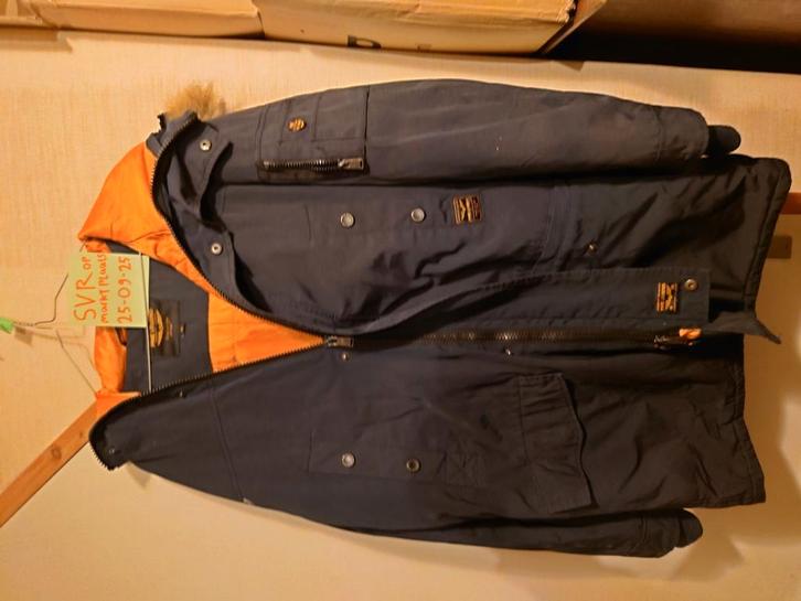 PME Legend Ice Pilot Navy Blue maat M parka winterjas, Kleding | Heren, Jassen | Winter, Zo goed als nieuw, Blauw, Verzenden