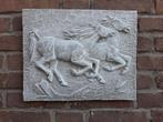 Paarden wanddecoratie betonnen beeld tuinbeeld beton, Ophalen of Verzenden, Nieuw