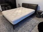 Poliform Park design bed 2 persoons incl Vispring matras, Ophalen of Verzenden, Zo goed als nieuw, Tweepersoons