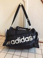 Fraaie Vintage Addias Schoudertas duffle sport zwart wit 10E, Overige merken, Gebruikt, Ophalen of Verzenden, Zwart