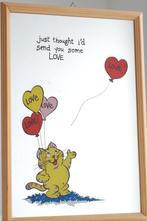 Spiegel - Just thought i'd send you some love, Huis en Inrichting, Woonaccessoires | Spiegels, Tweedehands, Verzenden, Tweedehands