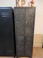 Metalen industriële lockerkast nieuw geschilderd  betonlook, Ophalen, Zo goed als nieuw