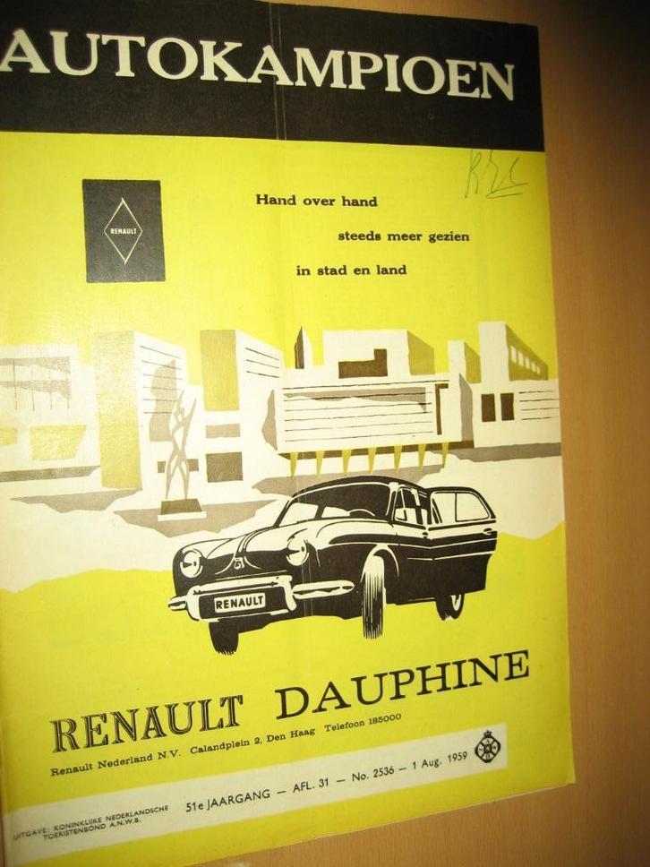 AK 1959 31 DAF 600 Spijker Gatso Sunbeam Alpine MGA Ischia, Boeken, Auto's | Folders en Tijdschriften, Gelezen, Overige merken